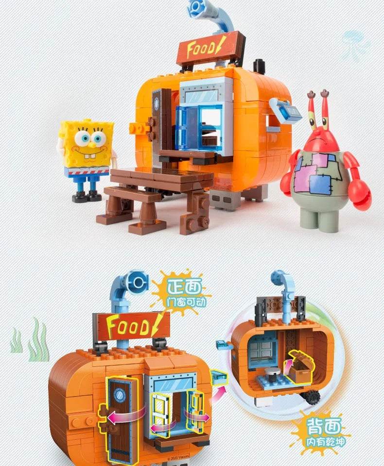 SpongeBob SquarePants Patrick Star Squidward Tentacles Building Block Action Figure Toys Gift - ToylandEU