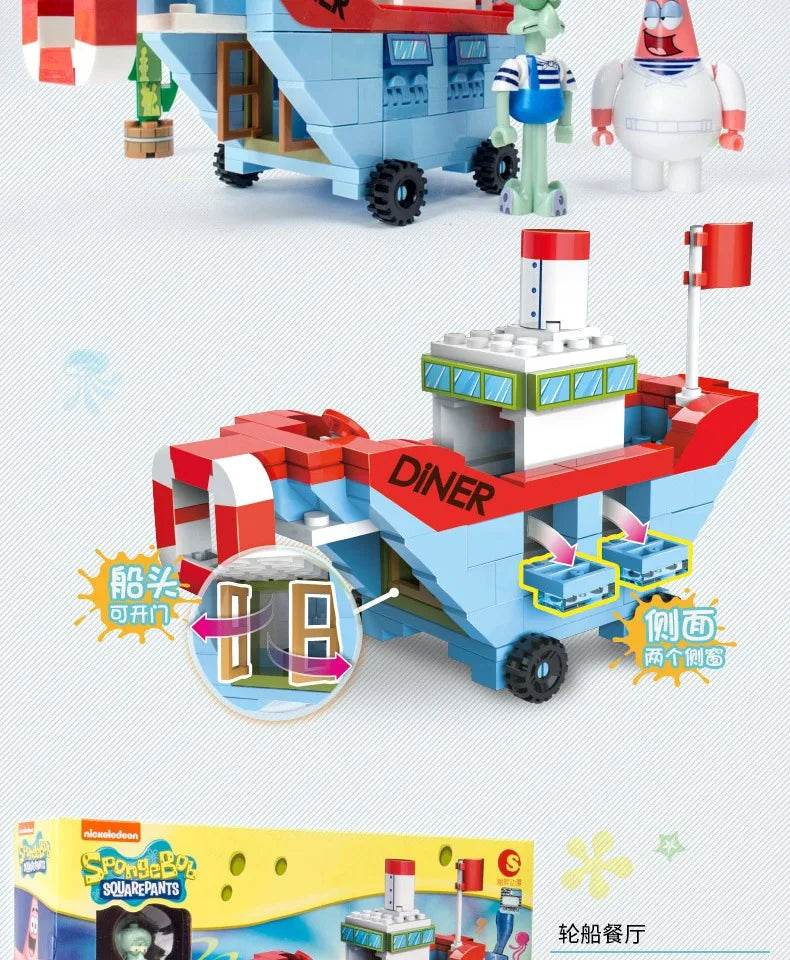 SpongeBob SquarePants Patrick Star Squidward Tentacles Building Block Action Figure Toys Gift - ToylandEU