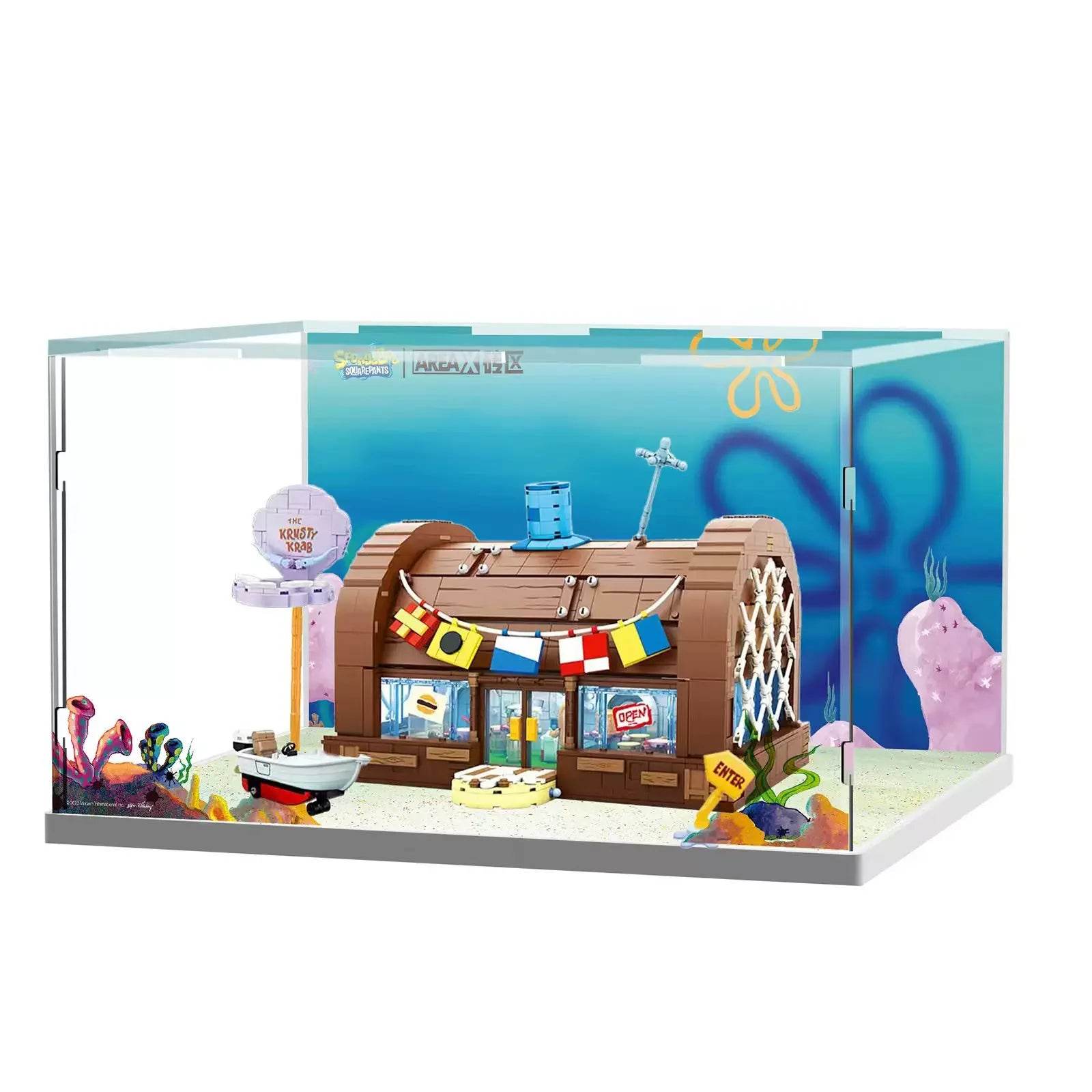 Spongebob Building Block Krusty Krab Scene Model Toy - ToylandEU