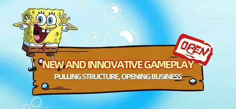 Spongebob Cartoon Krusty Krab Restaurant Building Blocks Toy - ToylandEU