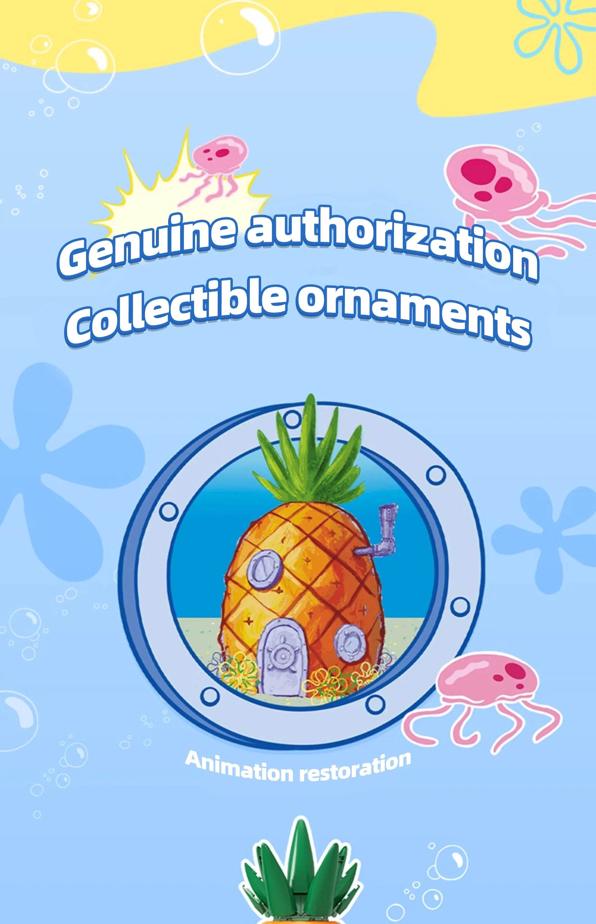 Spongebob Cartoon Krusty Krab Restaurant Building Blocks Toy - ToylandEU