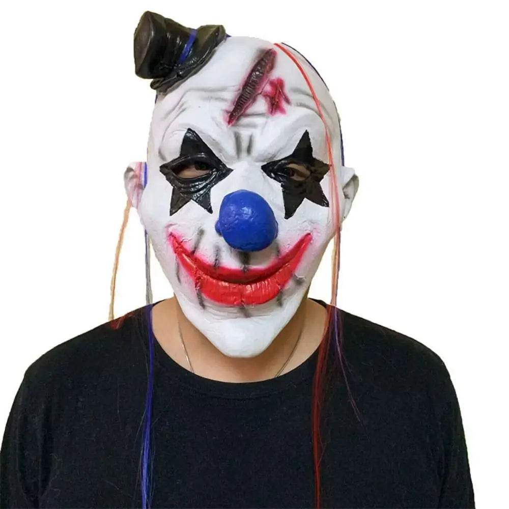 Spooky Clown Mask Full Face Latex Head Cover For Adults - ToylandEU