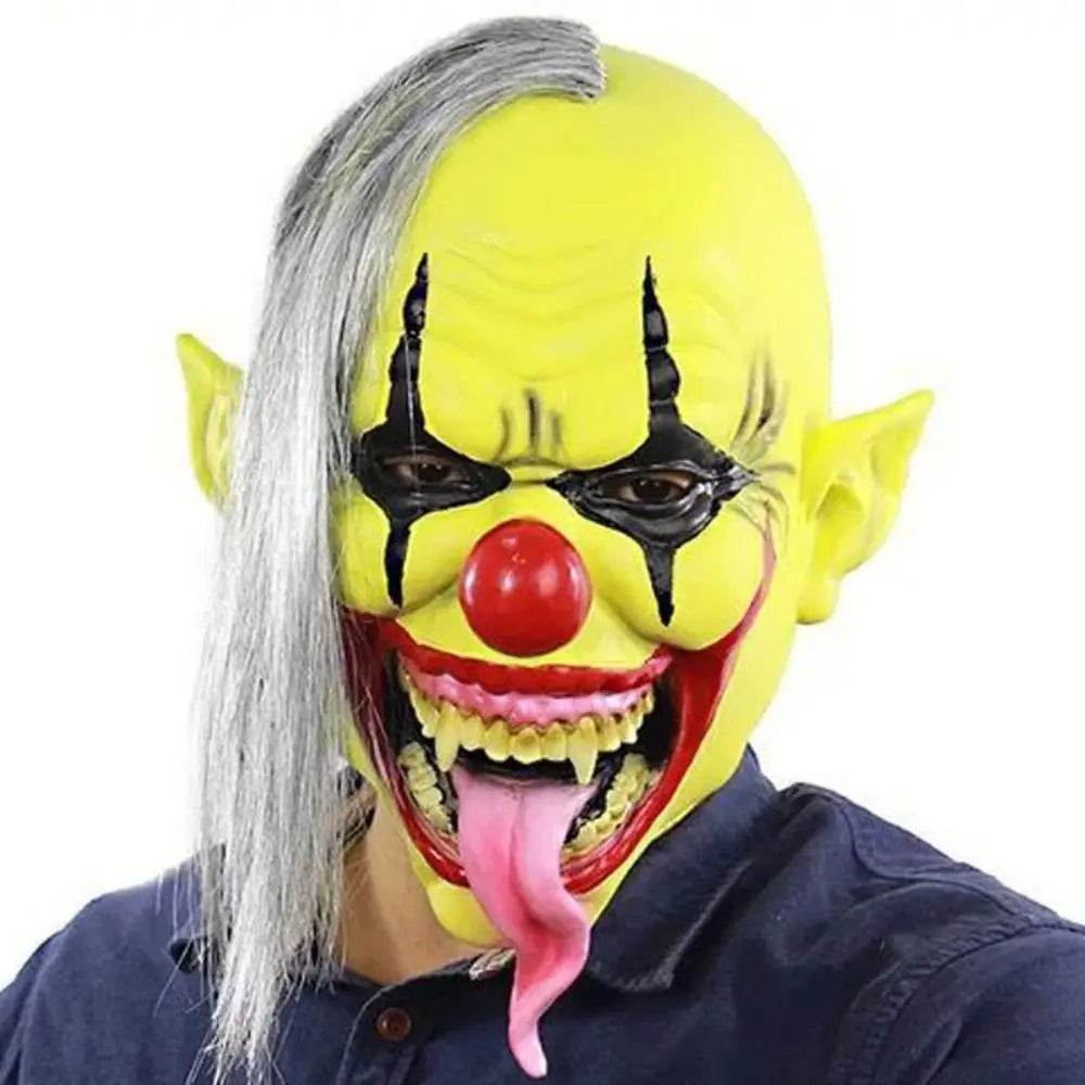 Spooky Clown Mask Full Face Latex Head Cover For Adults - ToylandEU