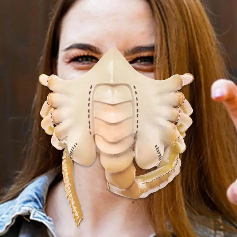 Spooky Halloween Cosplay Mask Facehugger Alien Design Adults - ToylandEU