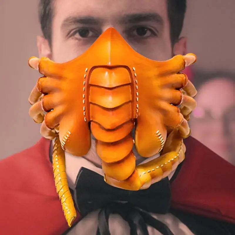 Spooky Halloween Cosplay Mask Facehugger Alien Design Adults - ToylandEU