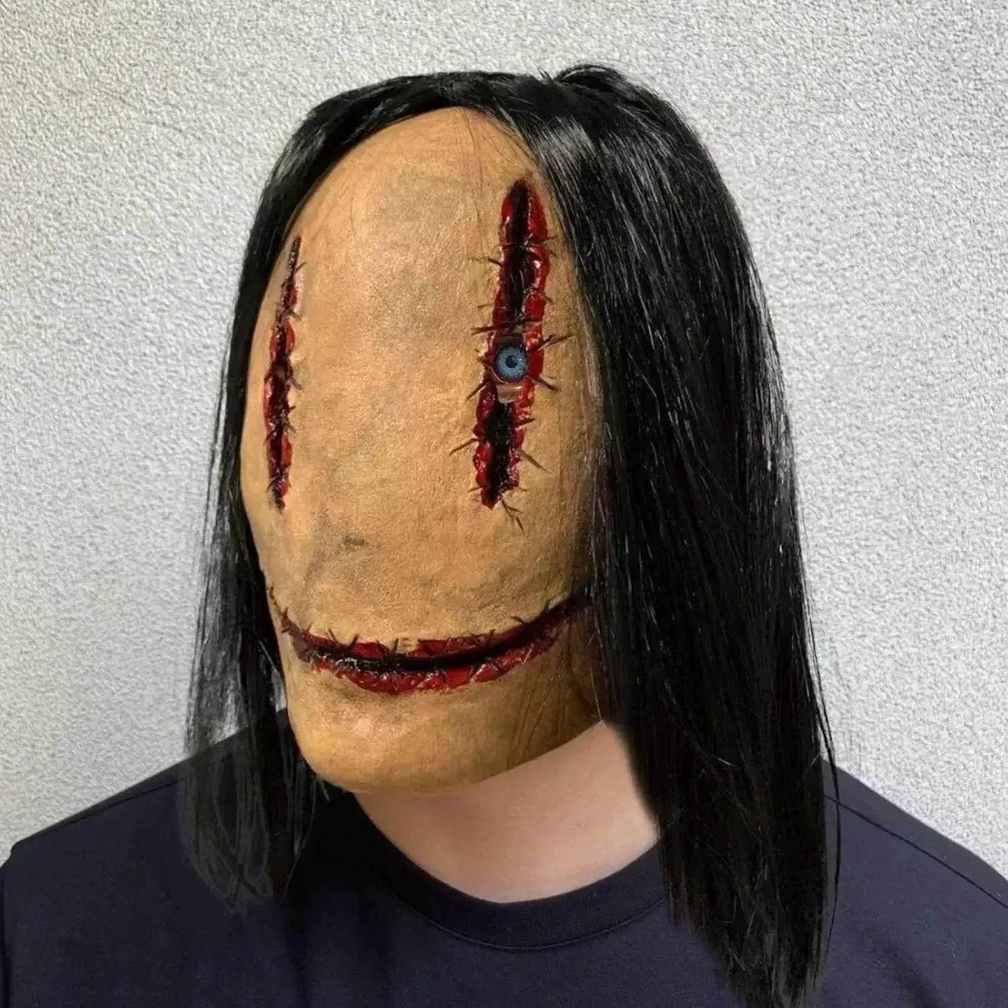  Spooky Halloween Demon Mask Black Hair Toyland EU -  ToylandEU™