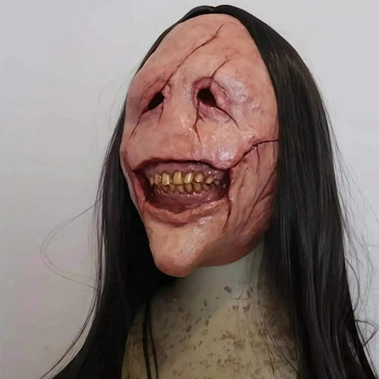  Spooky Halloween Demon Mask Black Hair Toyland EU -  ToylandEU™