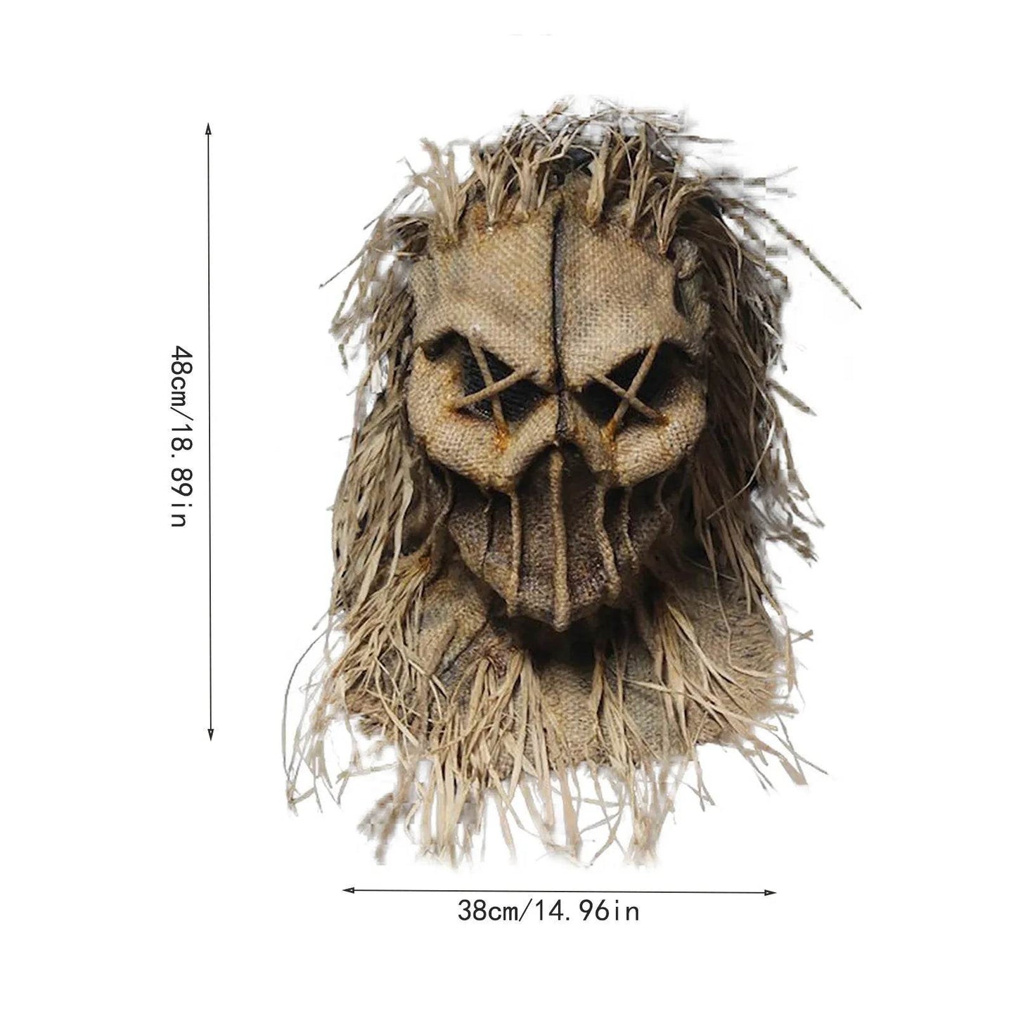 Spooky Halloween Mask Scarecrow Design Full Face For Adults - ToylandEU