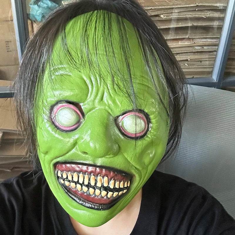 Spooky Halloween Mask Smiling Demon Design For Adults - ToylandEU