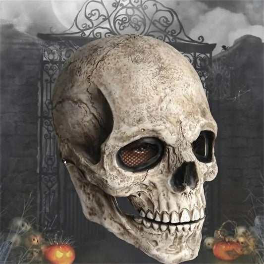 Spooky Skeleton Mask Articulated Jaw For Teens And Adults - ToylandEU