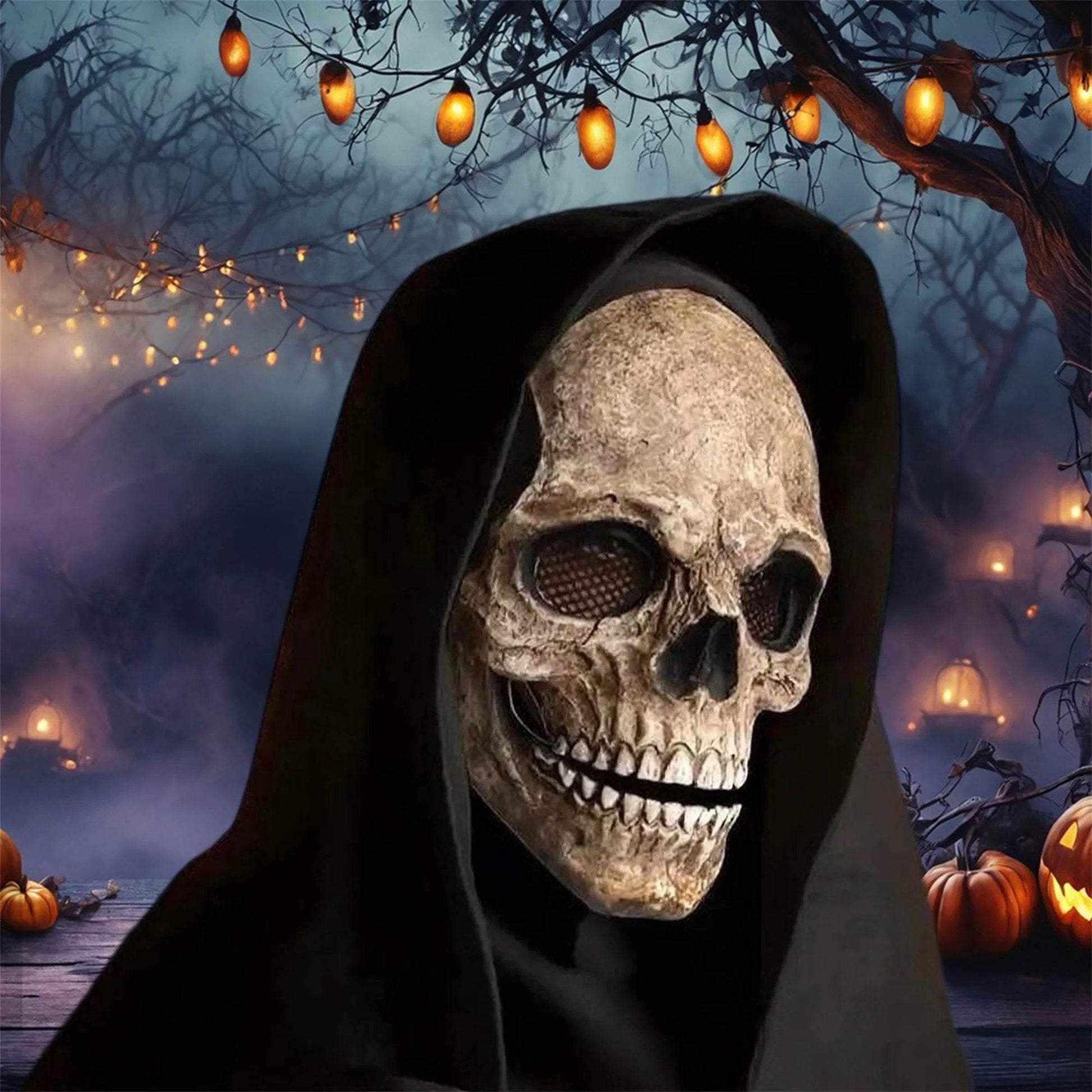 Spooky Skeleton Mask Articulated Jaw For Teens And Adults - ToylandEU