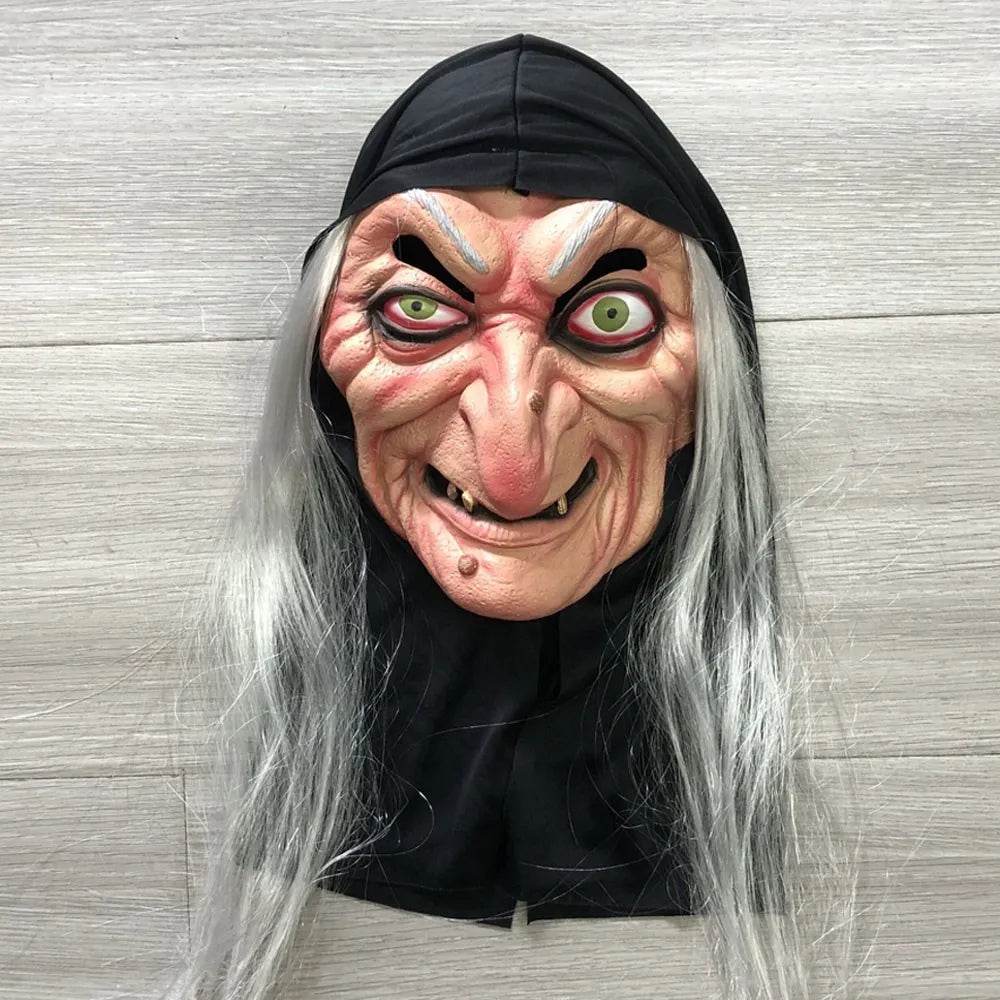 Spooky Witch Mask Latex Sorceress For Halloween Party - ToylandEU