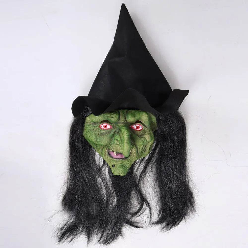 Spooky Witch Mask With Hat Big Nose Latex For Adults - ToylandEU