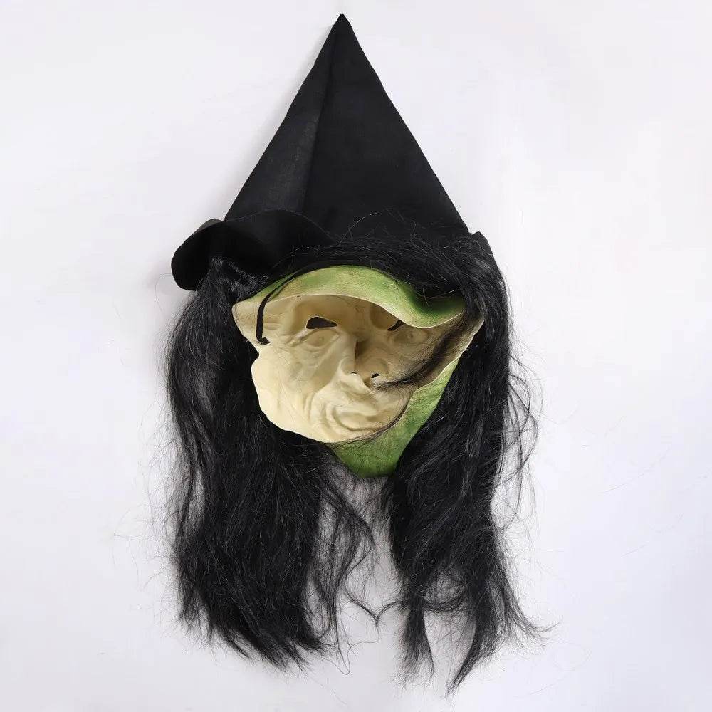 Spooky Witch Mask With Hat Big Nose Latex For Adults - ToylandEU