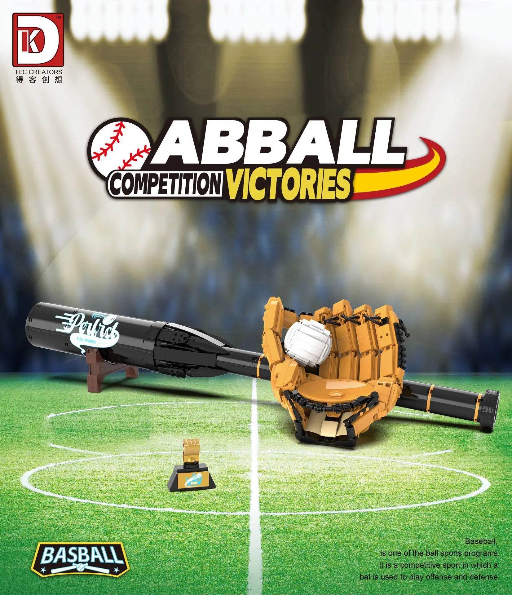 Sports Baseball Series Building Set Small Particles DIY Toys - ToylandEU
