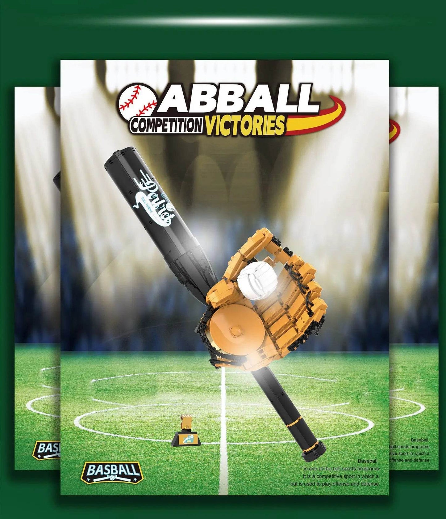 Sports Baseball Series Building Set Small Particles DIY Toys - ToylandEU