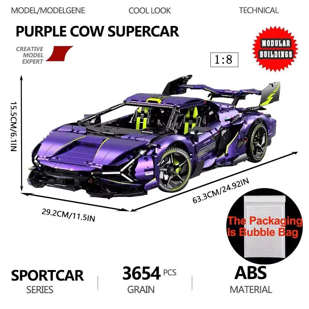Sports Car Building Blocks Set For Kids Educational Gift Idea - ToylandEU