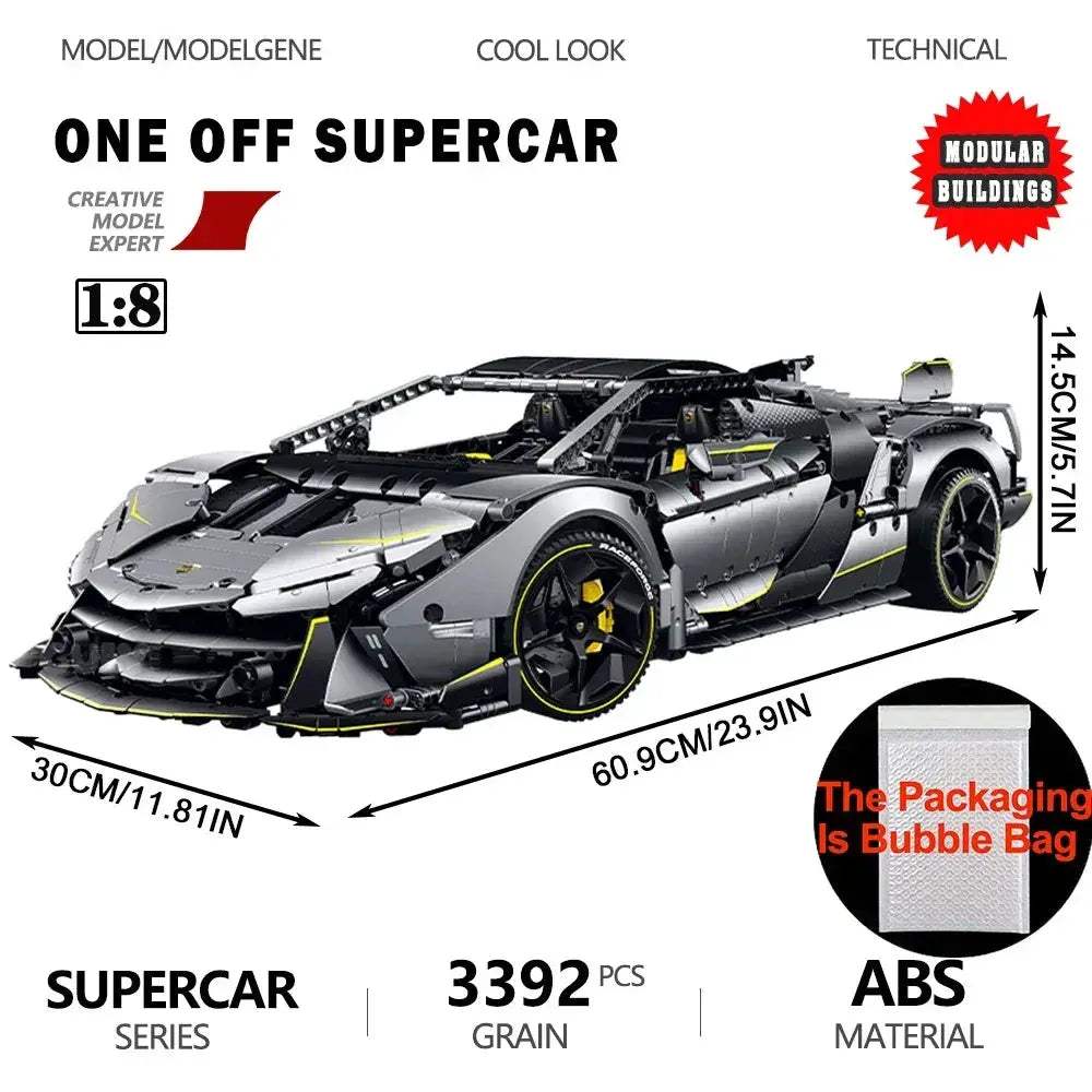 Sports Car Building Blocks Set For Kids Educational Gift Idea - ToylandEU