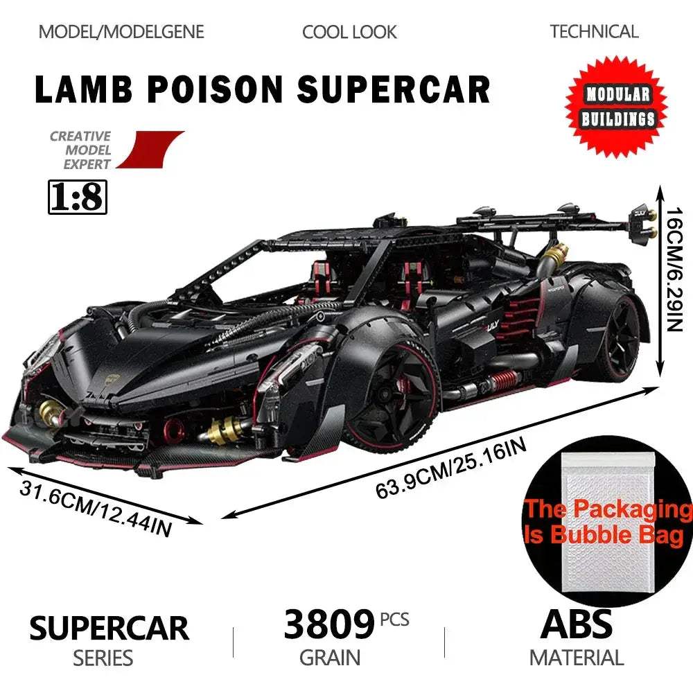 Sports Car Building Blocks Set For Kids Educational Gift Idea - ToylandEU