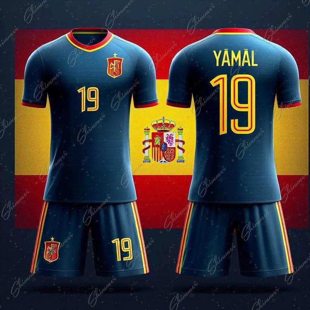  2025 Youth Spain Team No. 29 Yamal Quick-Dry Sports Set for Boys - Summer Jersey and Shorts Ensemble -  ToylandEU™