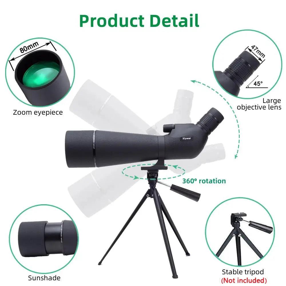  Spotting Scope 25-75x80 Phone Adapter Bird Watching -  ToylandEU™