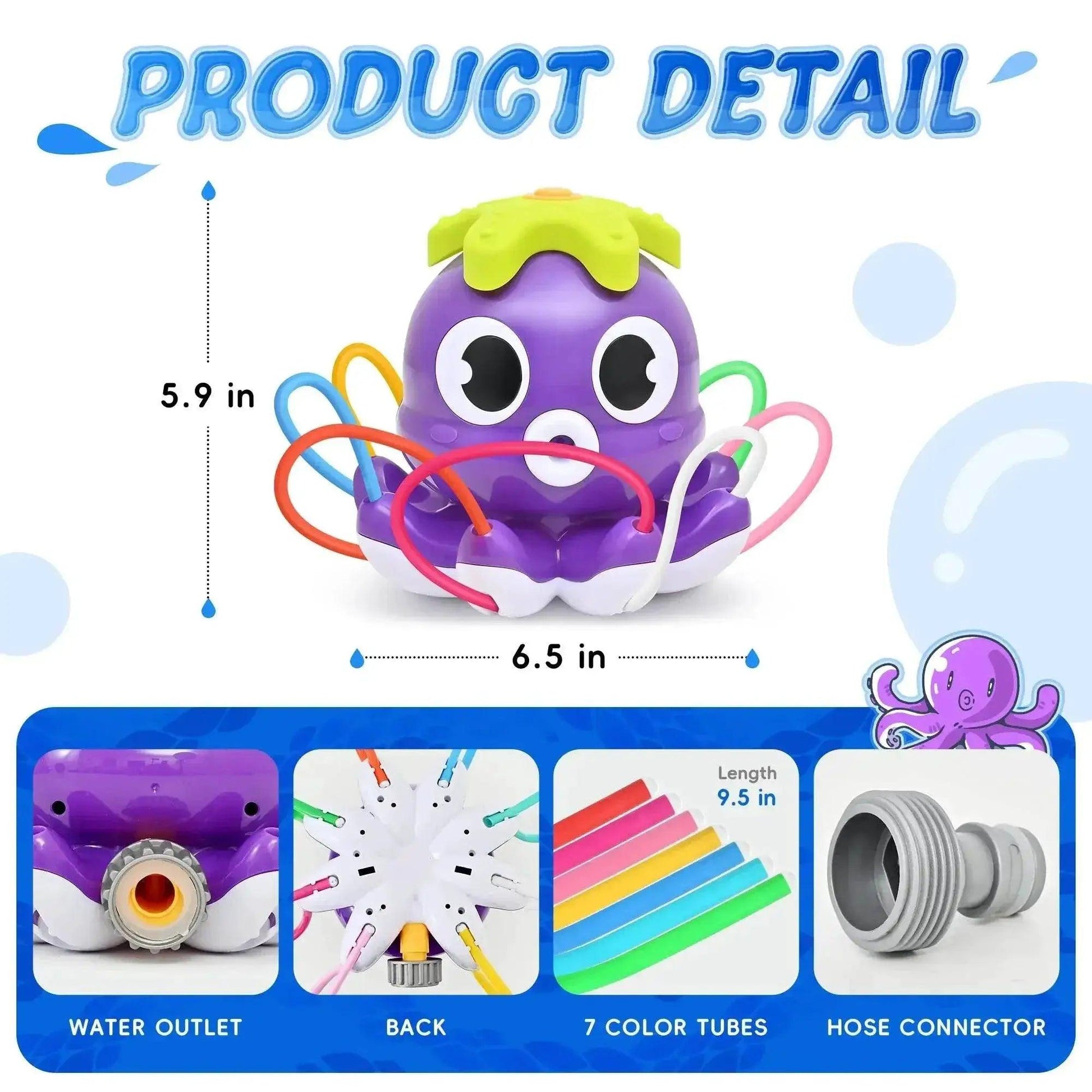  Sprinkler Rotating Spray Outdoor Games for Kids Garden Toy -  ToylandEU™