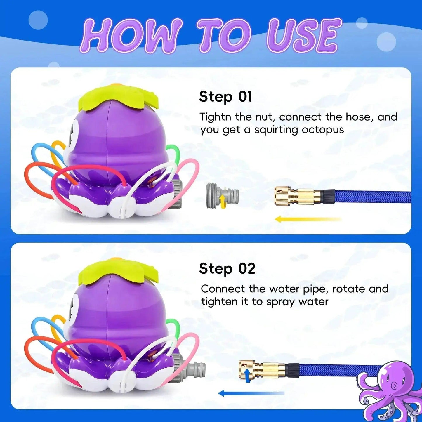  Sprinkler Rotating Spray Outdoor Games for Kids Garden Toy -  ToylandEU™