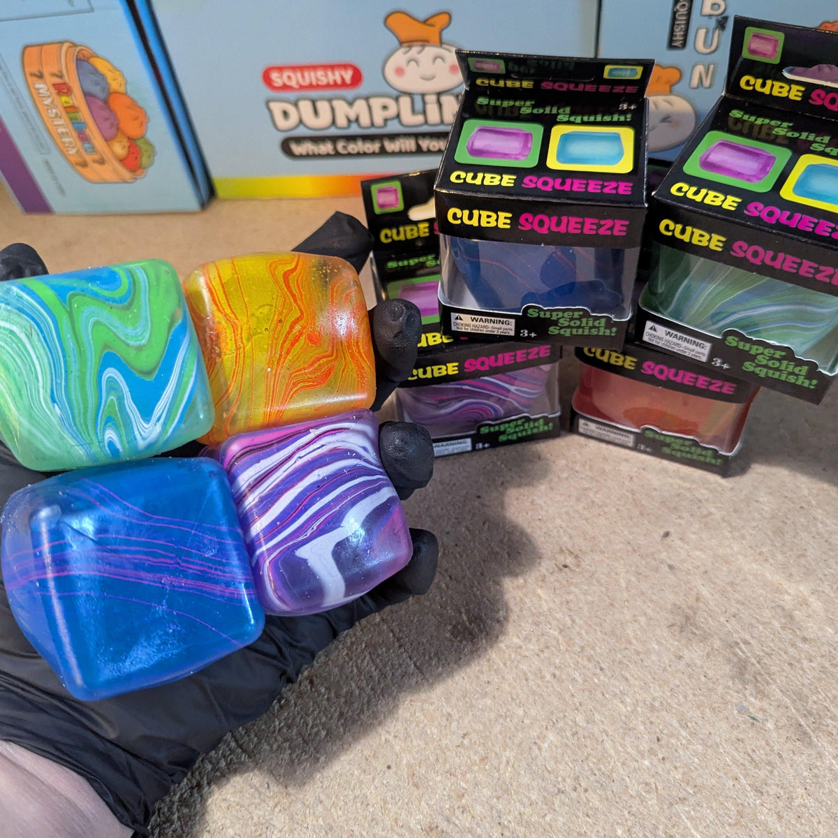 Squeeze Cubes Set | Slow Rising Foam | Toylandeu™