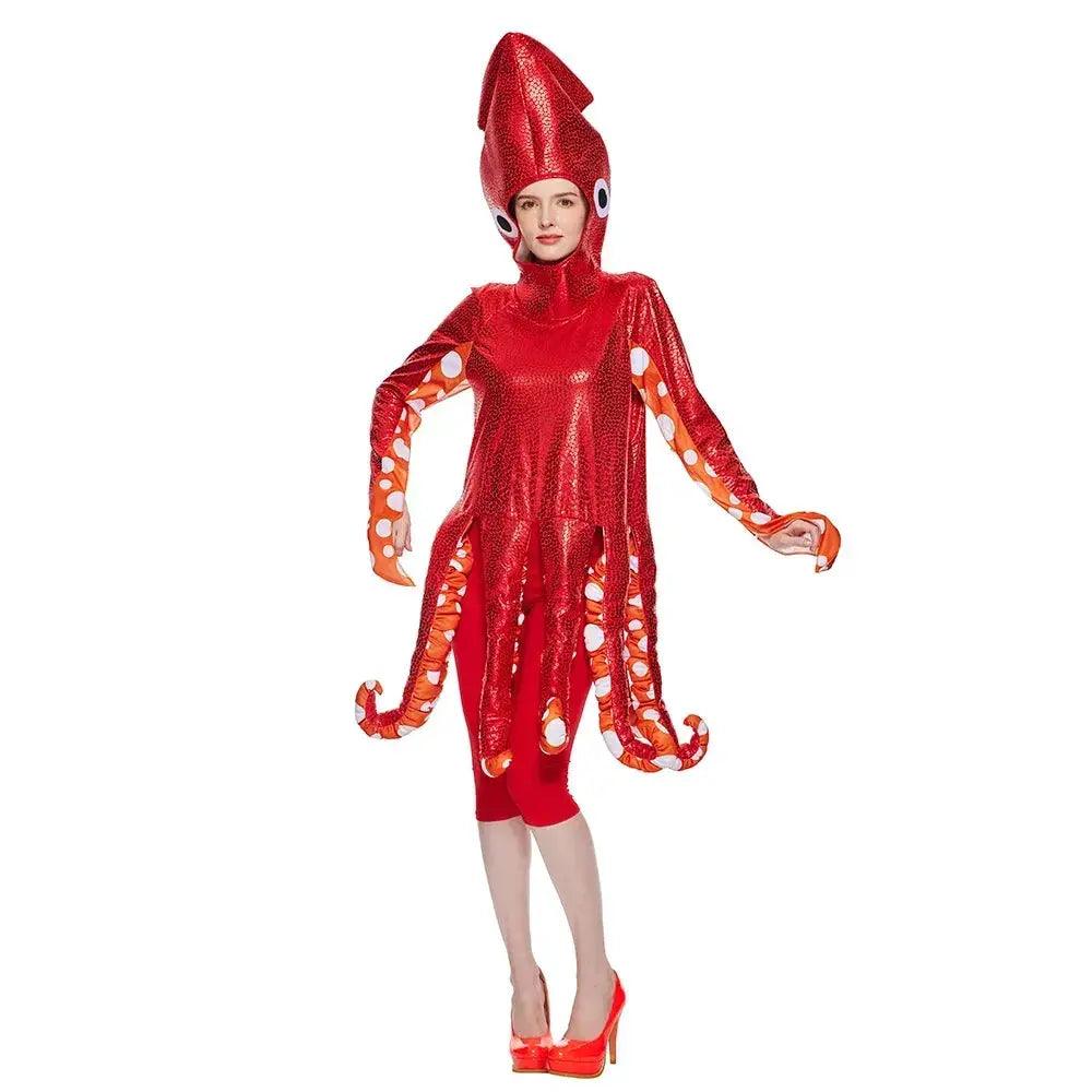  Squid Costume For Adults Sea Creature Onesie Halloween -  ToylandEU™