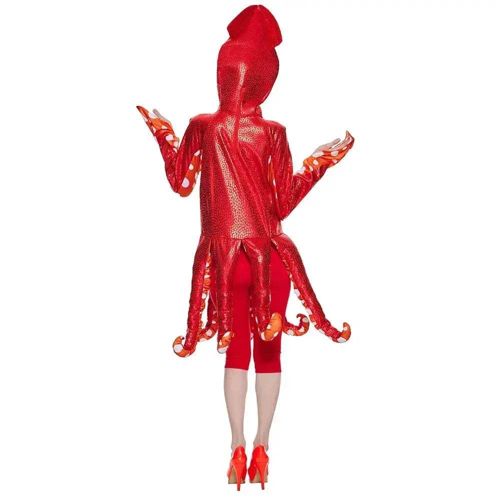 Squid Costume For Adults Sea Creature Spooky Onesie Halloween - ToylandEU