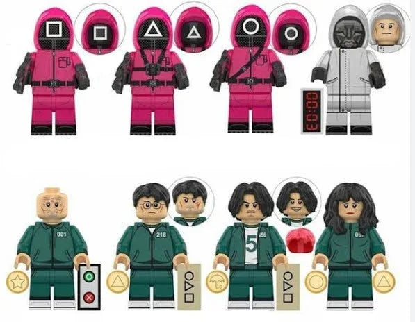 Squid Game Custom Figure Set S2S1 (9 Figures) - ToylandEU