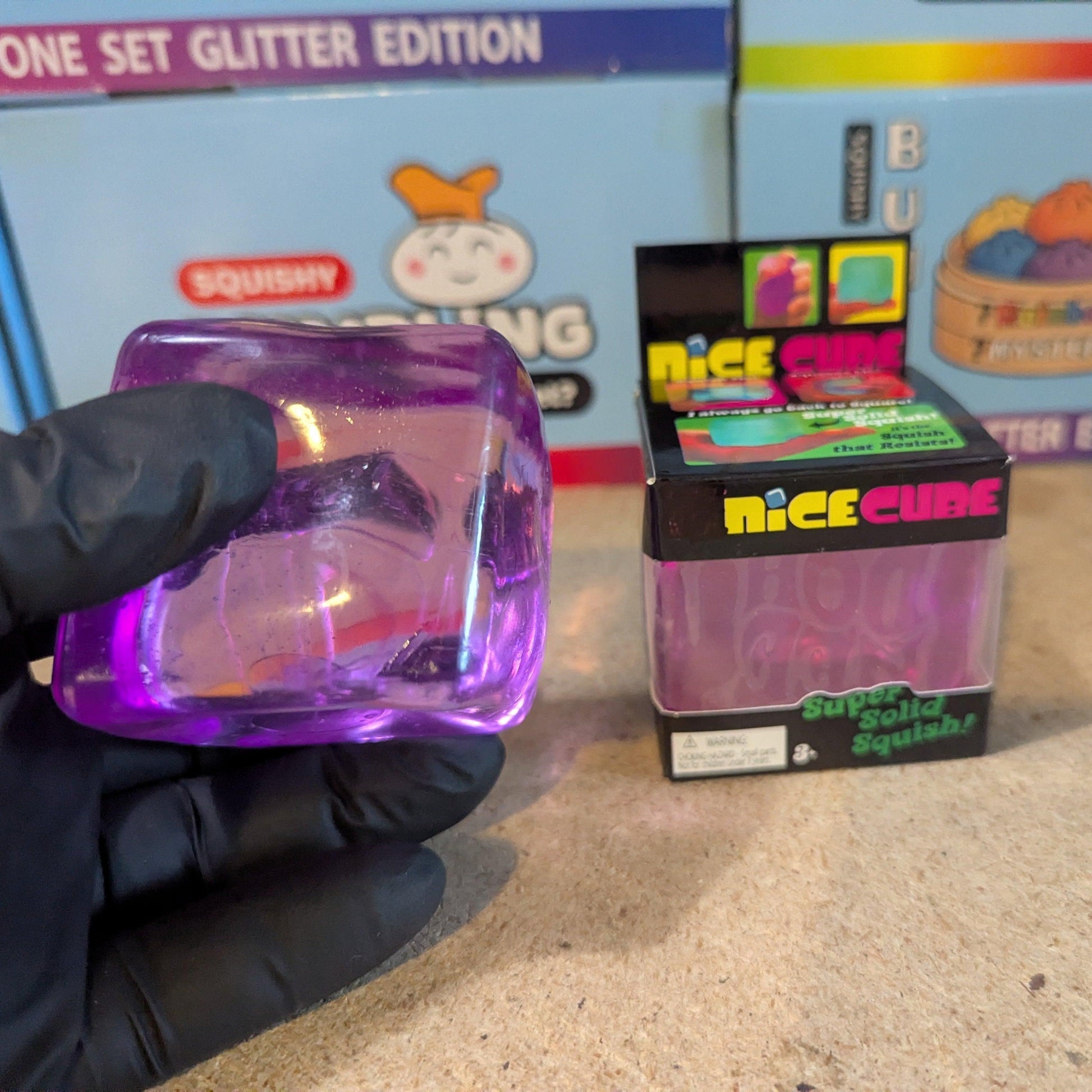 Squish Toy | Purple Nice Cube Slow Rise | Toylandeu™