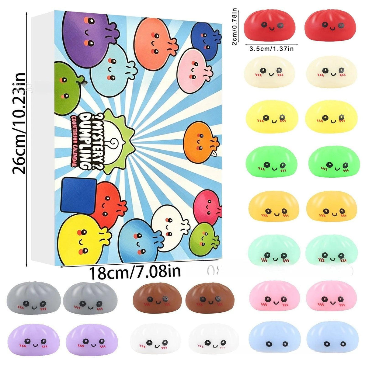 Squishy Advent Calendar | Slow Rebound | Toylandeu™