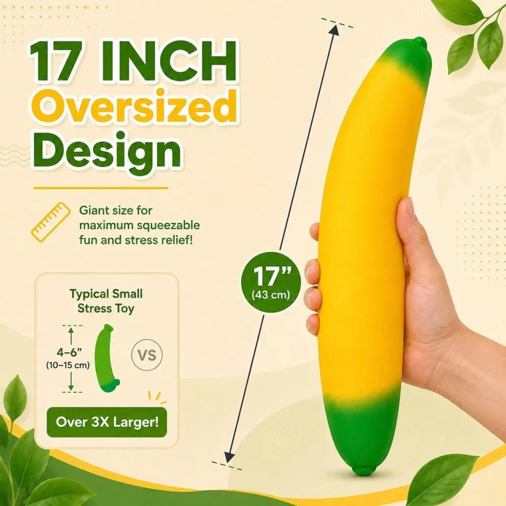 Squishy Banana | Slow Rebound Stress Relief | Desk Home Decor | 18Cm 41Cm Sizes