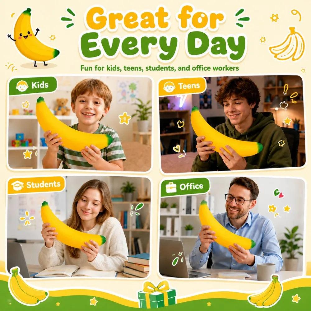 Squishy Banana | Slow Rebound Stress Relief | Desk Home Decor | 18Cm 41Cm Sizes