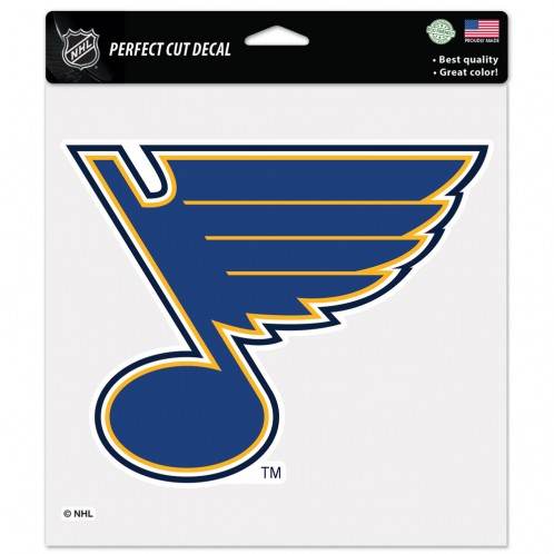 St Louis Blues 8x8 Perfect Cut Color Decal Special Order - ToylandEU