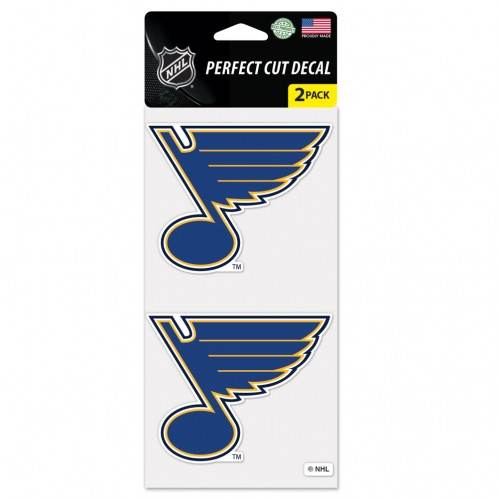 St Louis Blues Decal 4x4 Perfect Cut Set Of 2 Outdoor - ToylandEU