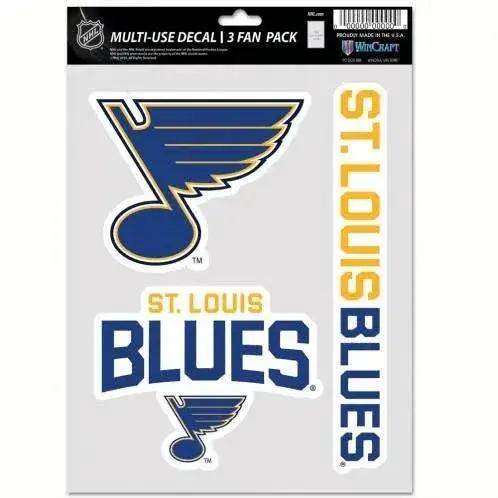  St Louis Blues Decal Multi Use Fan 3 Pack Set Outdoor -  ToylandEU™
