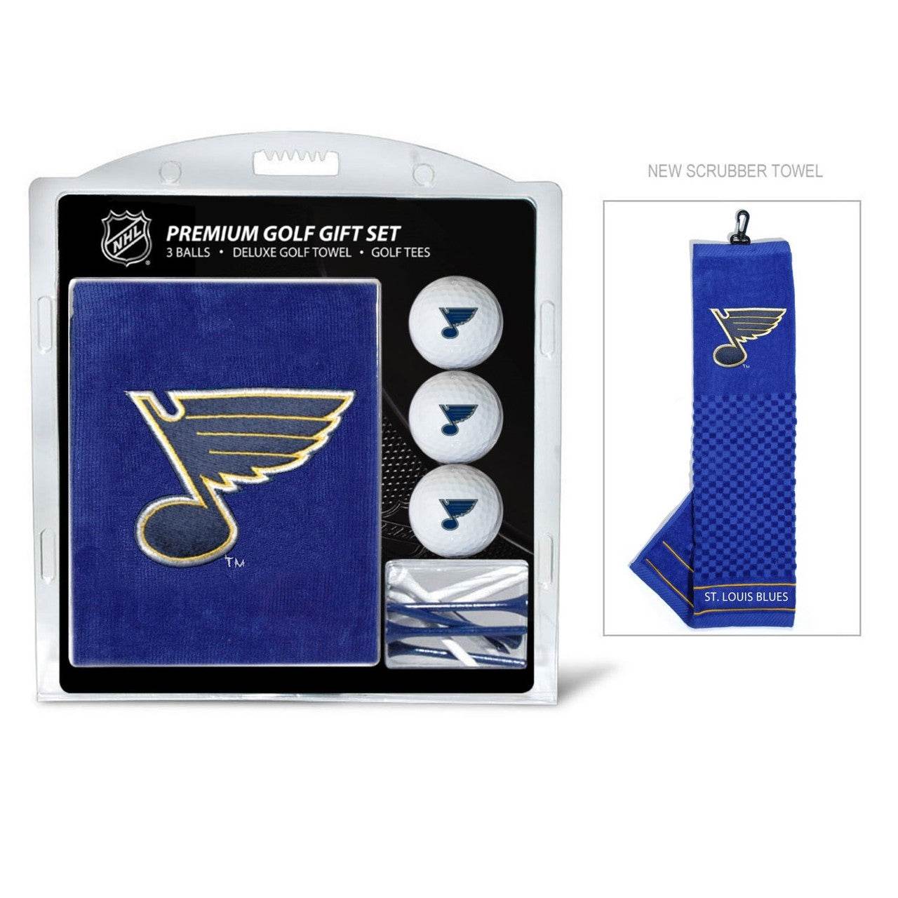 St Louis Blues Golf Gift Set With Embroidered Towel - ToylandEU