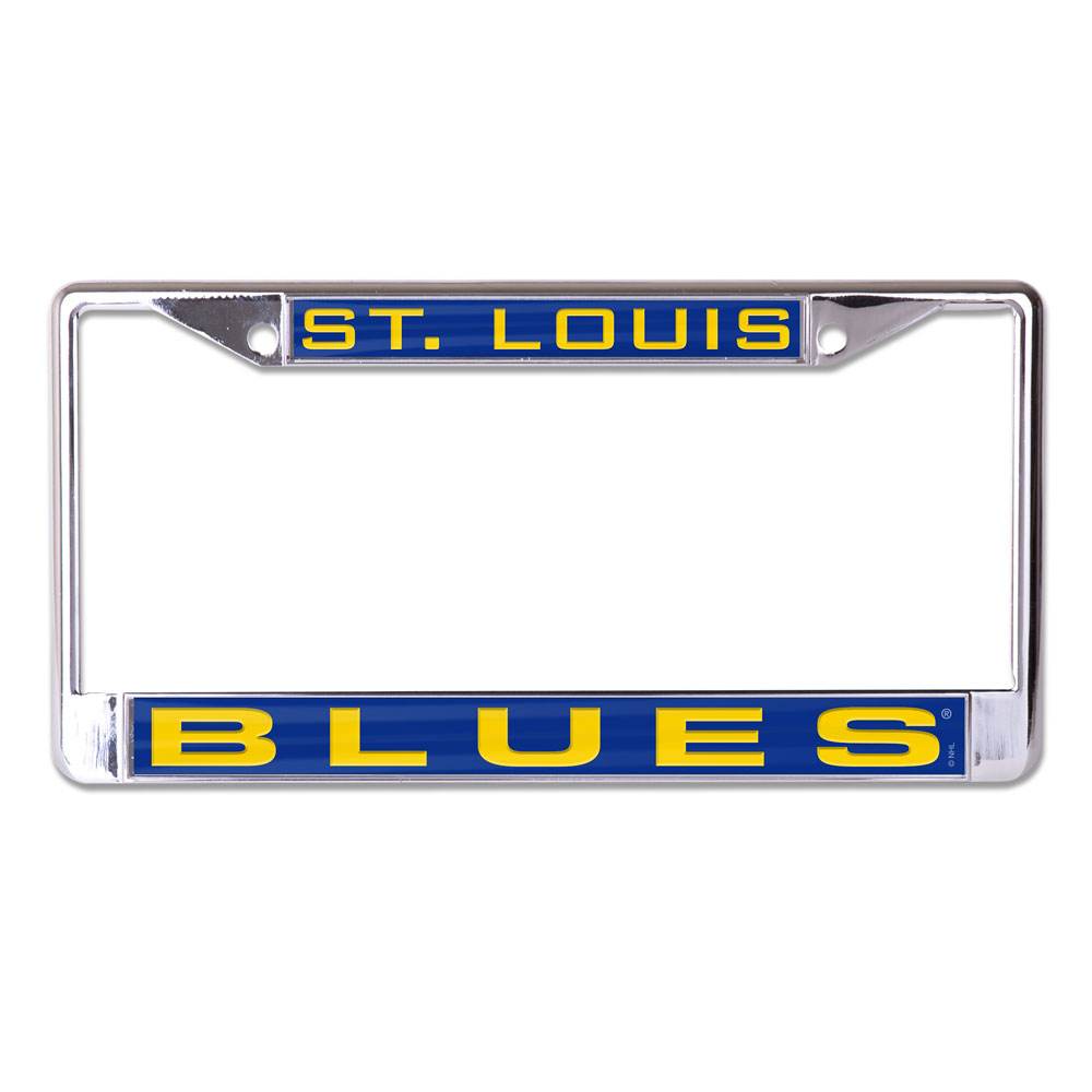 St Louis Blues License Plate Frame Inlaid Style Chrome - ToylandEU