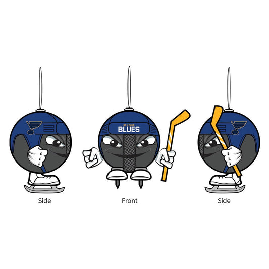 St Louis Blues Ornament Ball Head With Hats And Helmets - ToylandEU