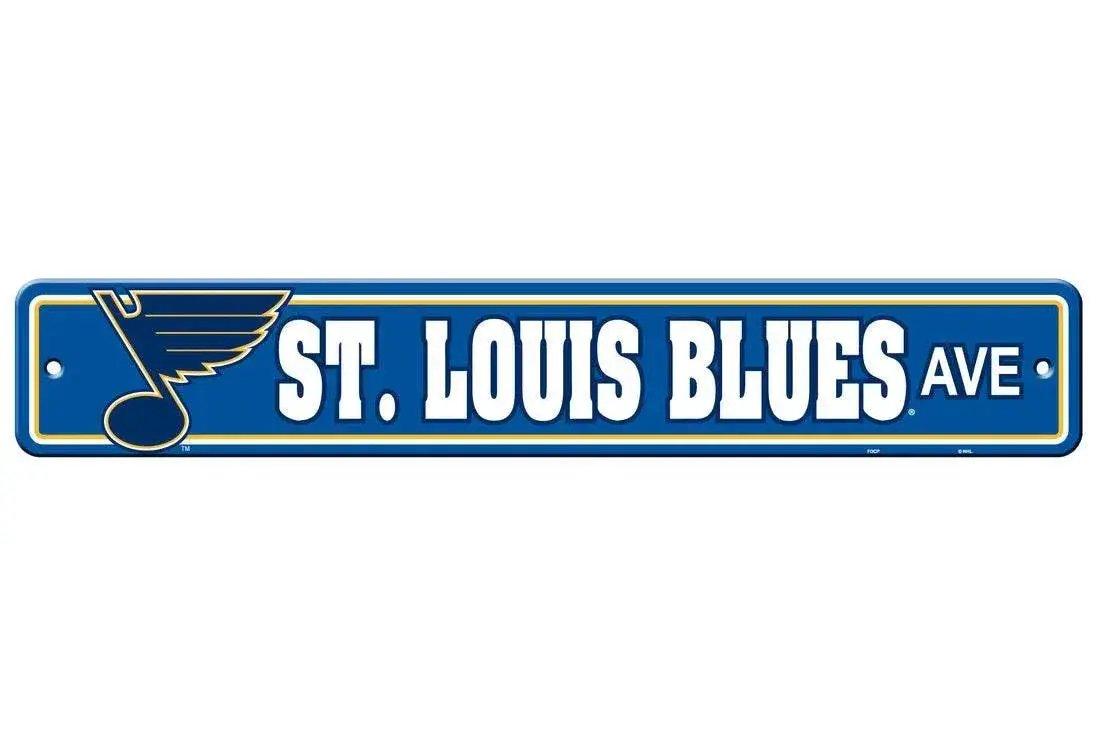  St Louis Blues Plastic Street Sign 4x24 Inch Decor -  ToylandEU™