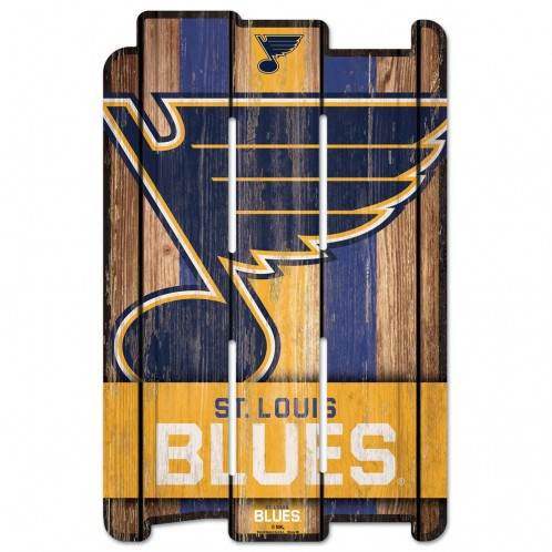 St Louis Blues Wood Fence Sign 11x17 Special Order USA - ToylandEU