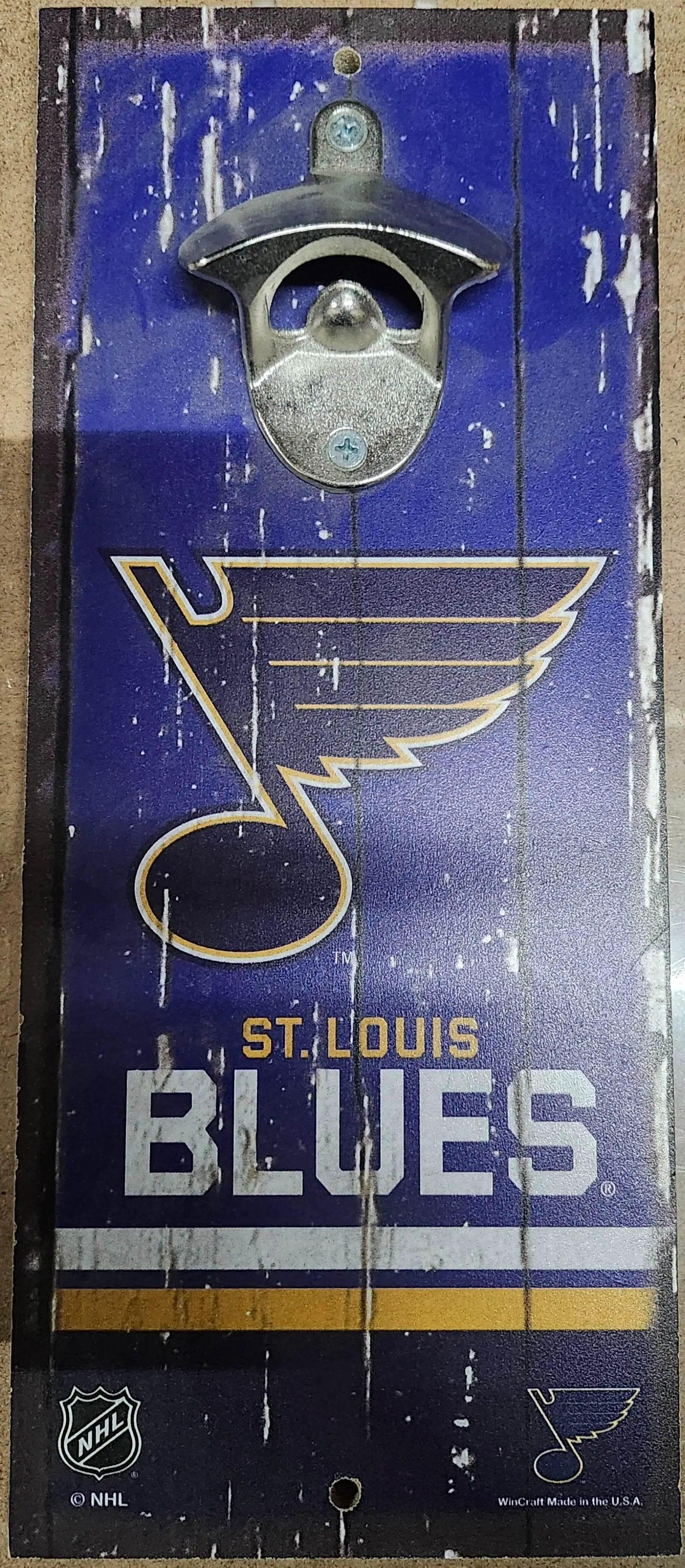  St Louis Blues Wood Sign Bottle Opener 5x11 Alternate -  ToylandEU™