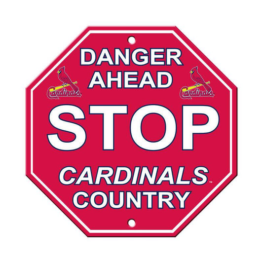St. Louis Cardinals 12x12 Plastic Stop Style Sign USA - ToylandEU