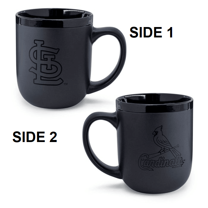 St Louis Cardinals Coffee Mug 17oz Matte Black Ceramic - ToylandEU