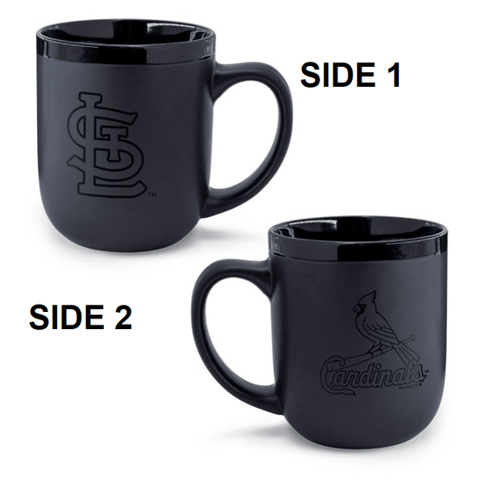 St Louis Cardinals Coffee Mug 17oz Matte Black Ceramic - ToylandEU