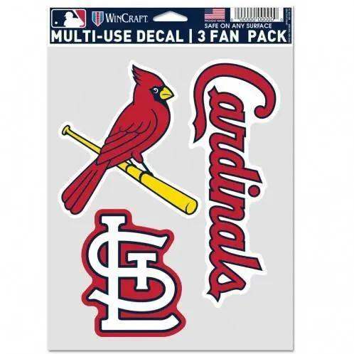  St Louis Cardinals Decal Multi Use Fan 3 Pack Outdoor -  ToylandEU™