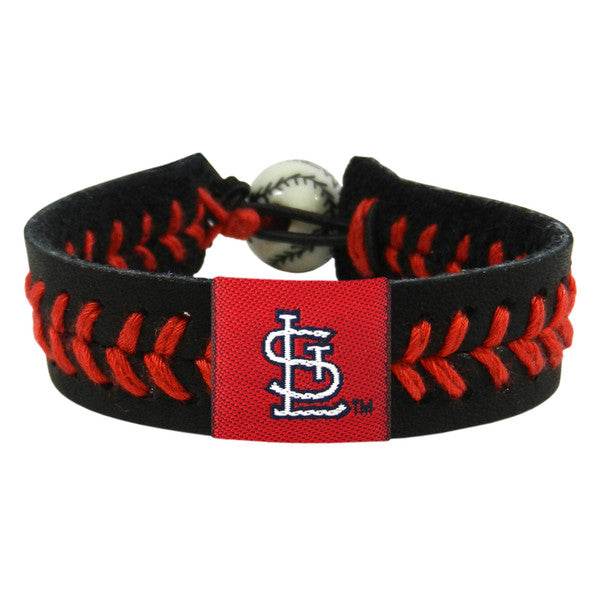 St Louis Cardinals Leather Baseball Bracelet With StL Logo - ToylandEU