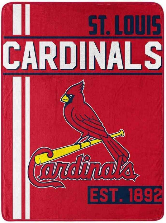 St Louis Cardinals Micro Raschel Blanket 46x60 Walk Off - ToylandEU